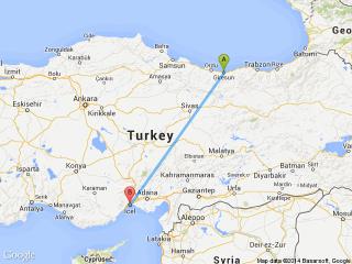 Mersin Giresun Arasındaki Otobüs Seferleri