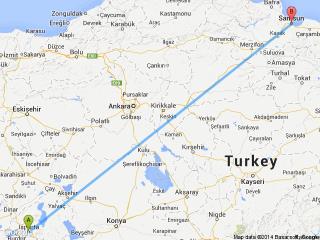 Isparta Samsun Arasındaki Otobüs Seferleri